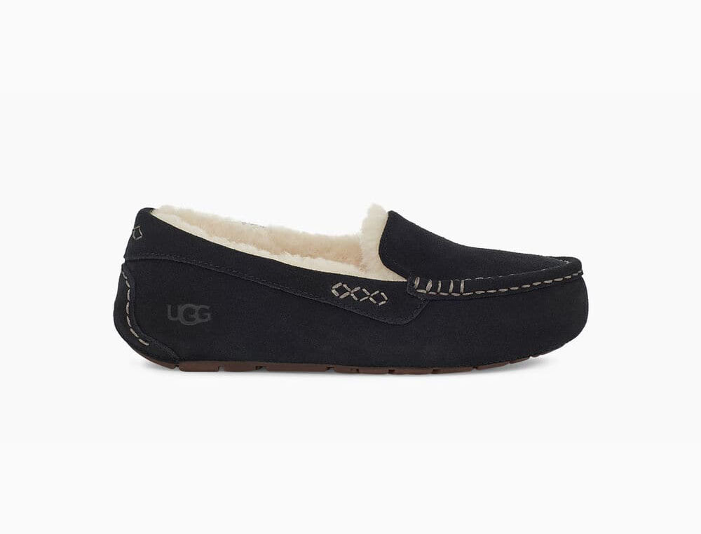 ugg loafers black